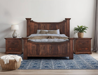 Madeira - King Headboard - Deep Brown