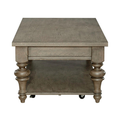 Americana Farmhouse - Rectangular Cocktail Table - Dusty Taupe