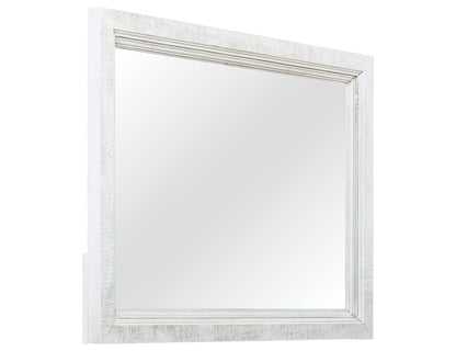 Stoa - Mirror - White / Brown