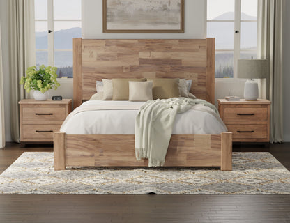 Natural Parota - King Headboard - Brown Cappuccino