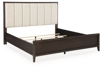Westonfort - King Upholstered Panel Bed - Espresso