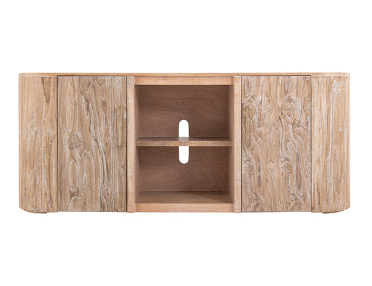 White Balam - TV Stand - Ivory White