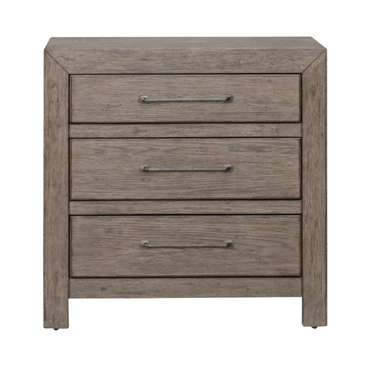 Skyview Lodge - Nightstand With Charging Station - Light Brown