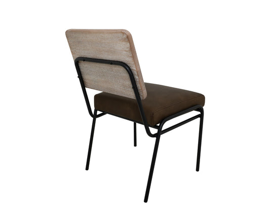 White Balam - Chair (Set of 2) - Ivory White / Dark Brown