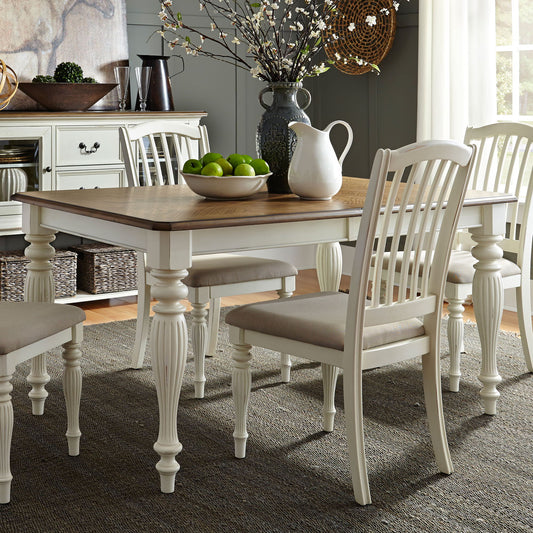 Cumberland Creek - Rectangular Leg Table - White