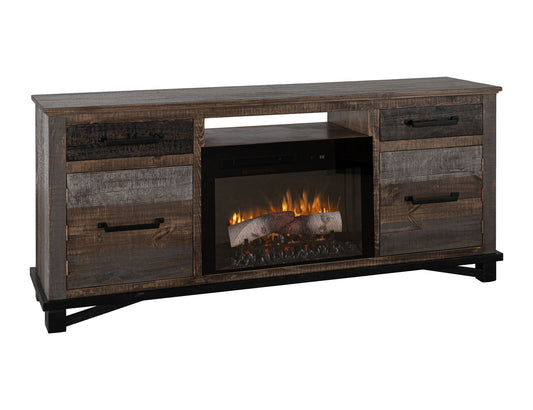 Loft Brown - 70.25" Console - Multicolor