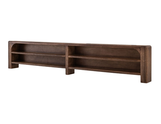 Praga - Queen Storage Platform - Almond / Barrel Brown