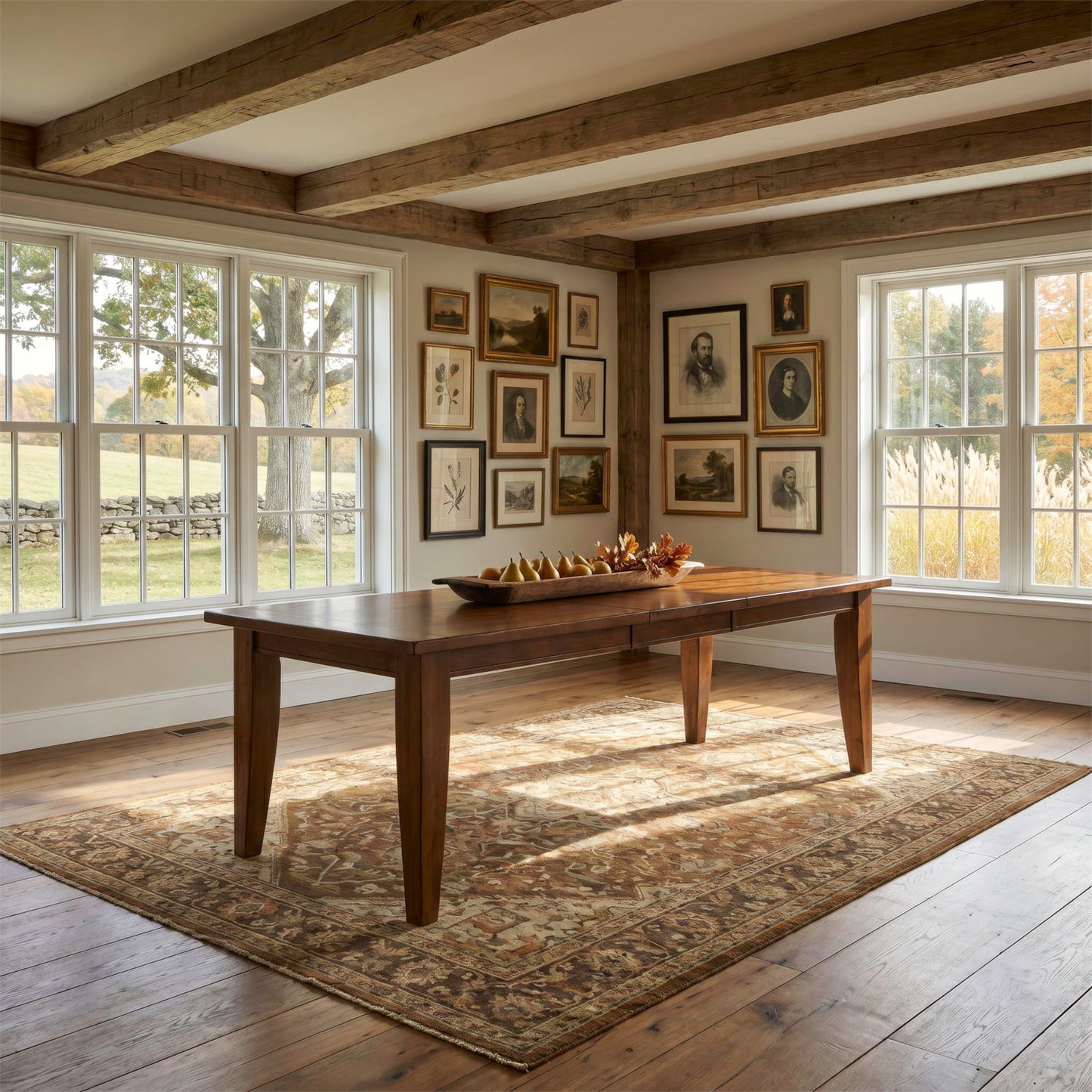 Treasures - Rectangular Leg Table - Rustic Oak