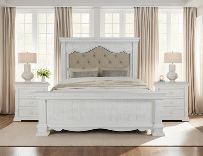 Bella - Queen Headboard - Vintage White