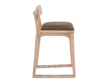 Balam - 24" Barstool (Set of 2) - Light Brown / Dark Brown