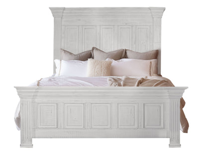 Terra - King Headboard - Distressed White