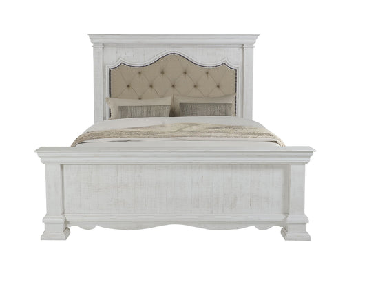 Bella - Queen Footboard - Vintage White