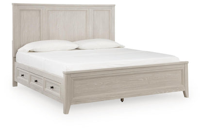 Darbonton - King Panel Storage Bed - Dove White
