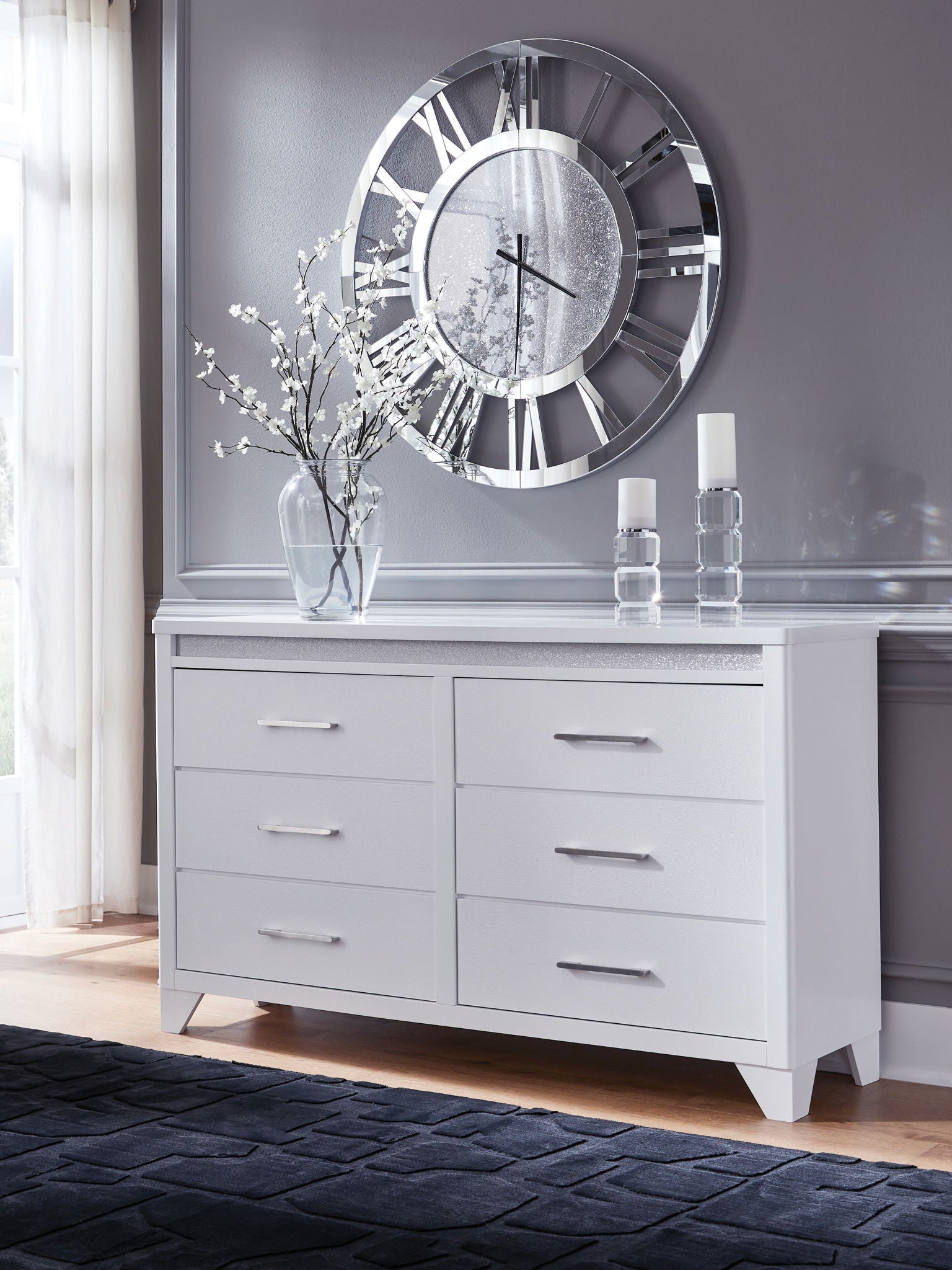 wayfair white dresser Ebern Designs 9 Drawer Fluted with Gold Handles, 55" Wide Modern Chest of Drawers for Bedroom Living Room Closet while the vertical structure maximizes space efficiency.The clean finish complements any interior style Wayfair Mid-century White Dresser with