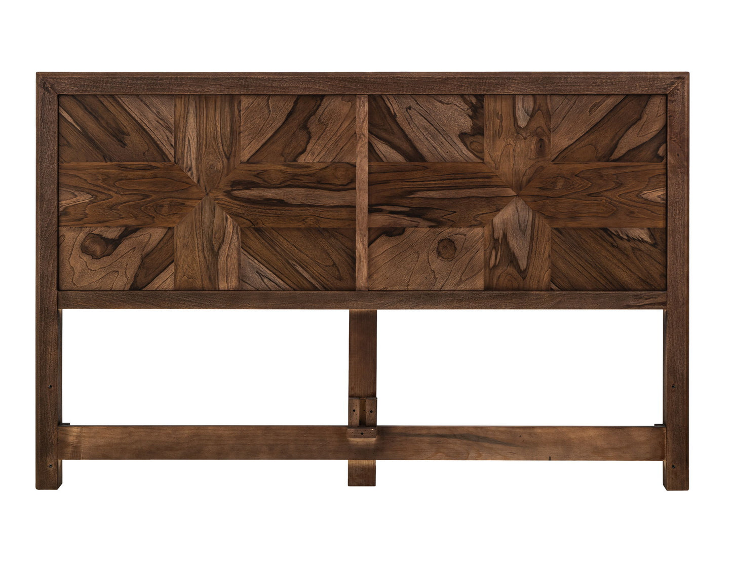 Praga - Queen Headboard - Almond / Barrel Brown