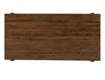 Silver - Rectangular Dining Table - Brown