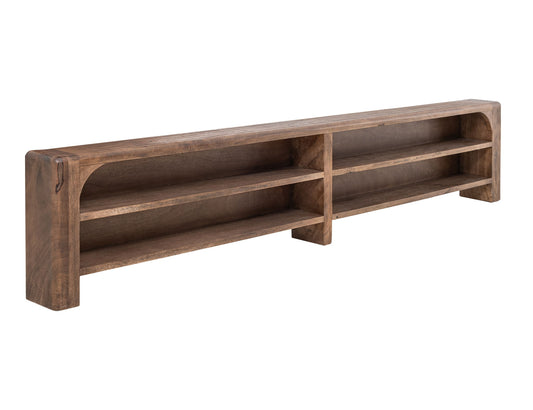 Praga - Queen Storage Platform - Almond / Barrel Brown