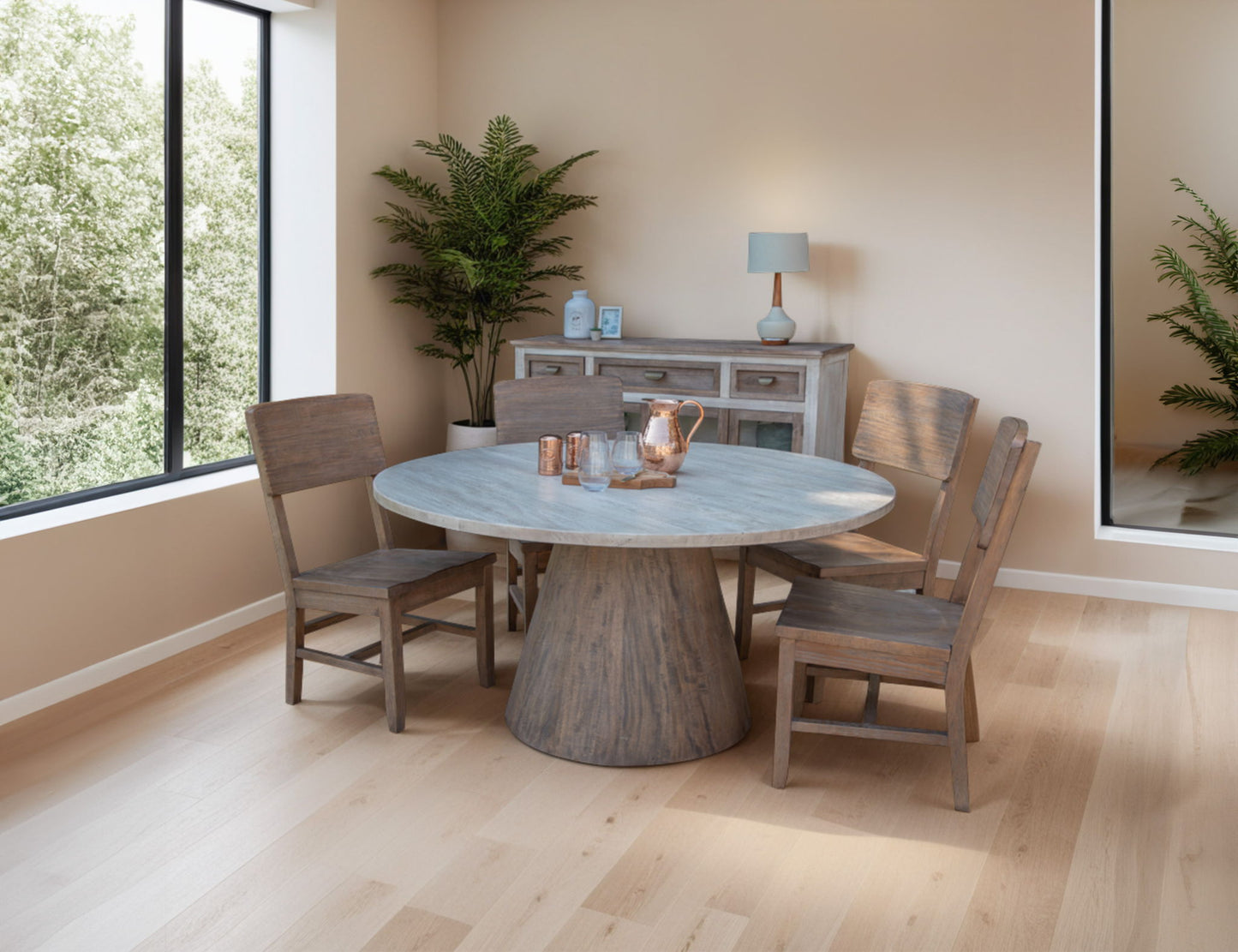 Sahara - Dining Table Top - Light Cream