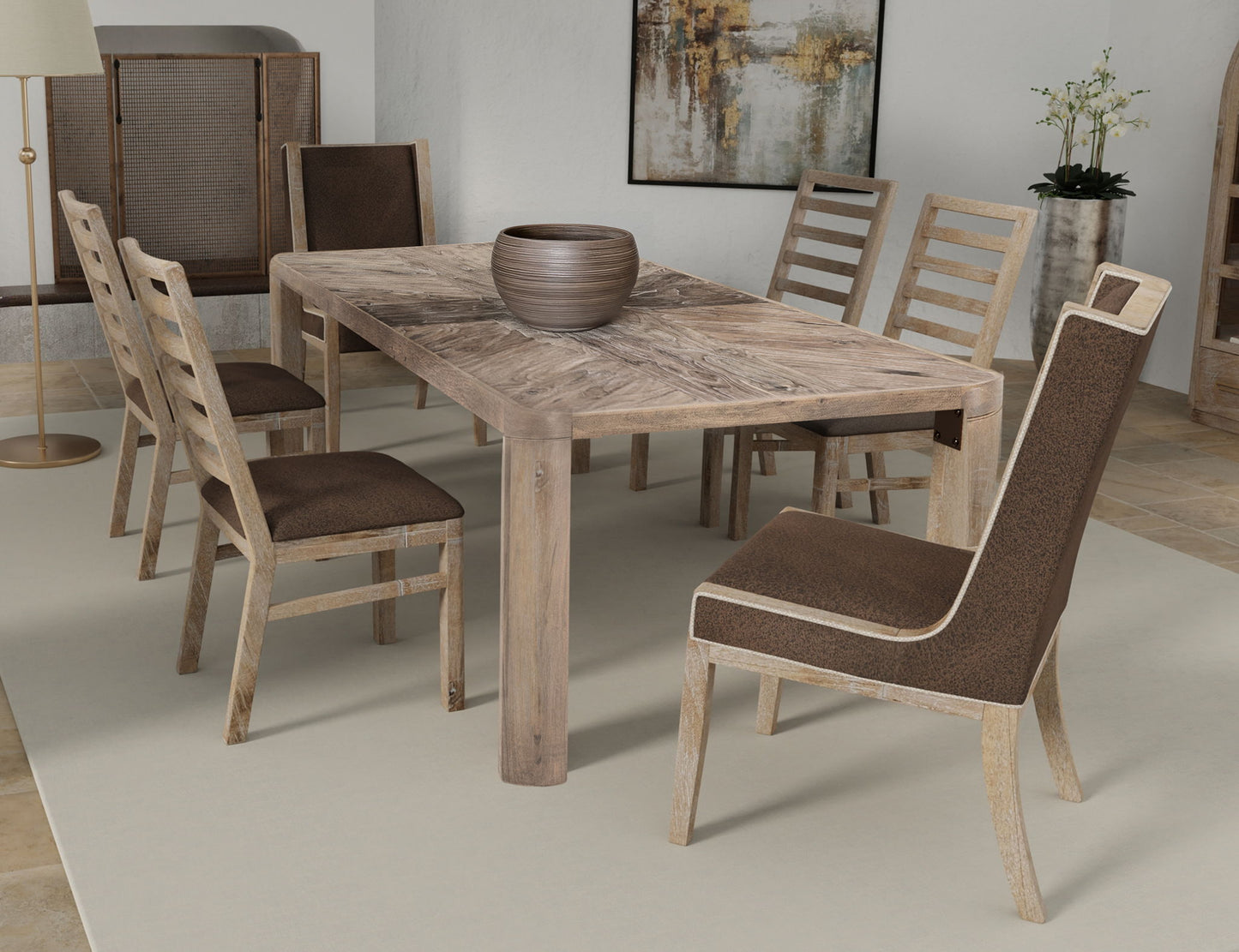 Balam - Table - Ivory White