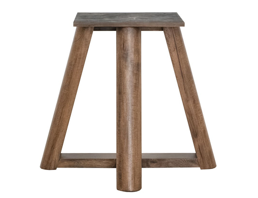 Silver - Round Table Base - Brown