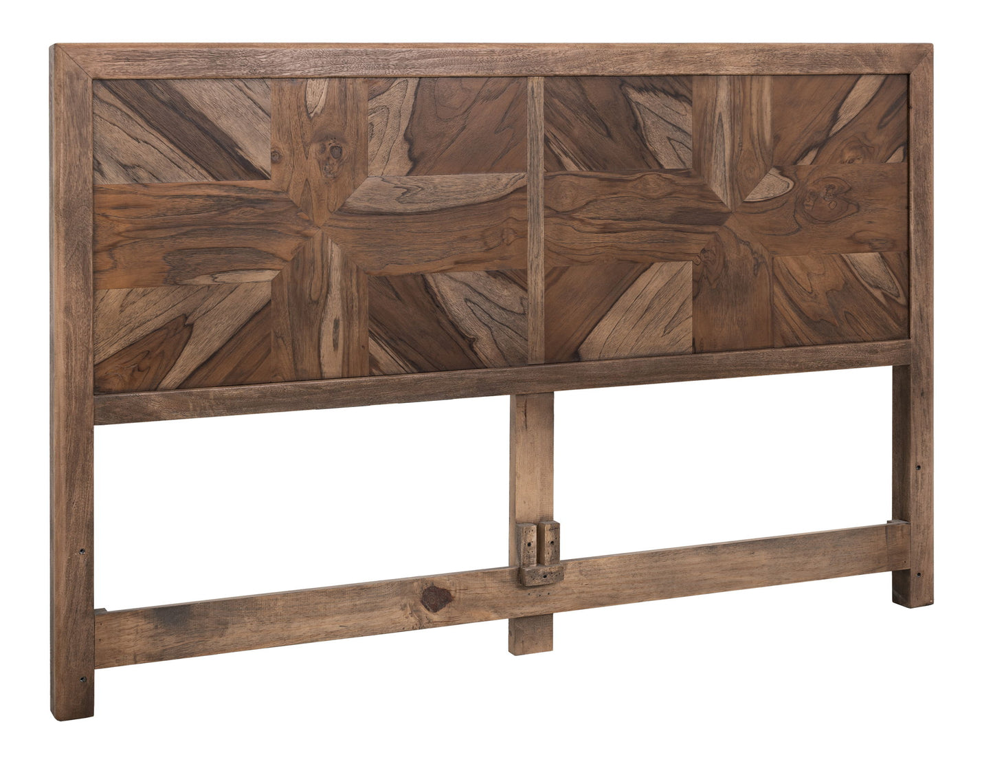 Praga - Eastern King Headboard - Almond / Barrel Brown
