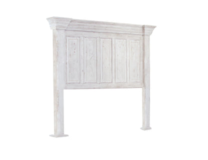 Terra - King Headboard - Distressed White
