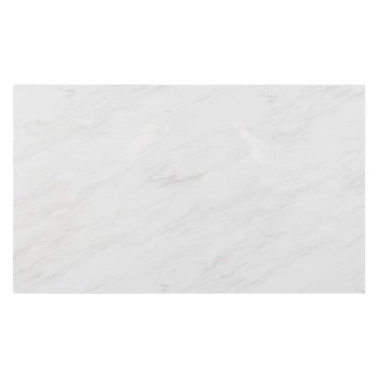 Edison - Rectangular Leg Table With Faux Marble Top - Brownstone