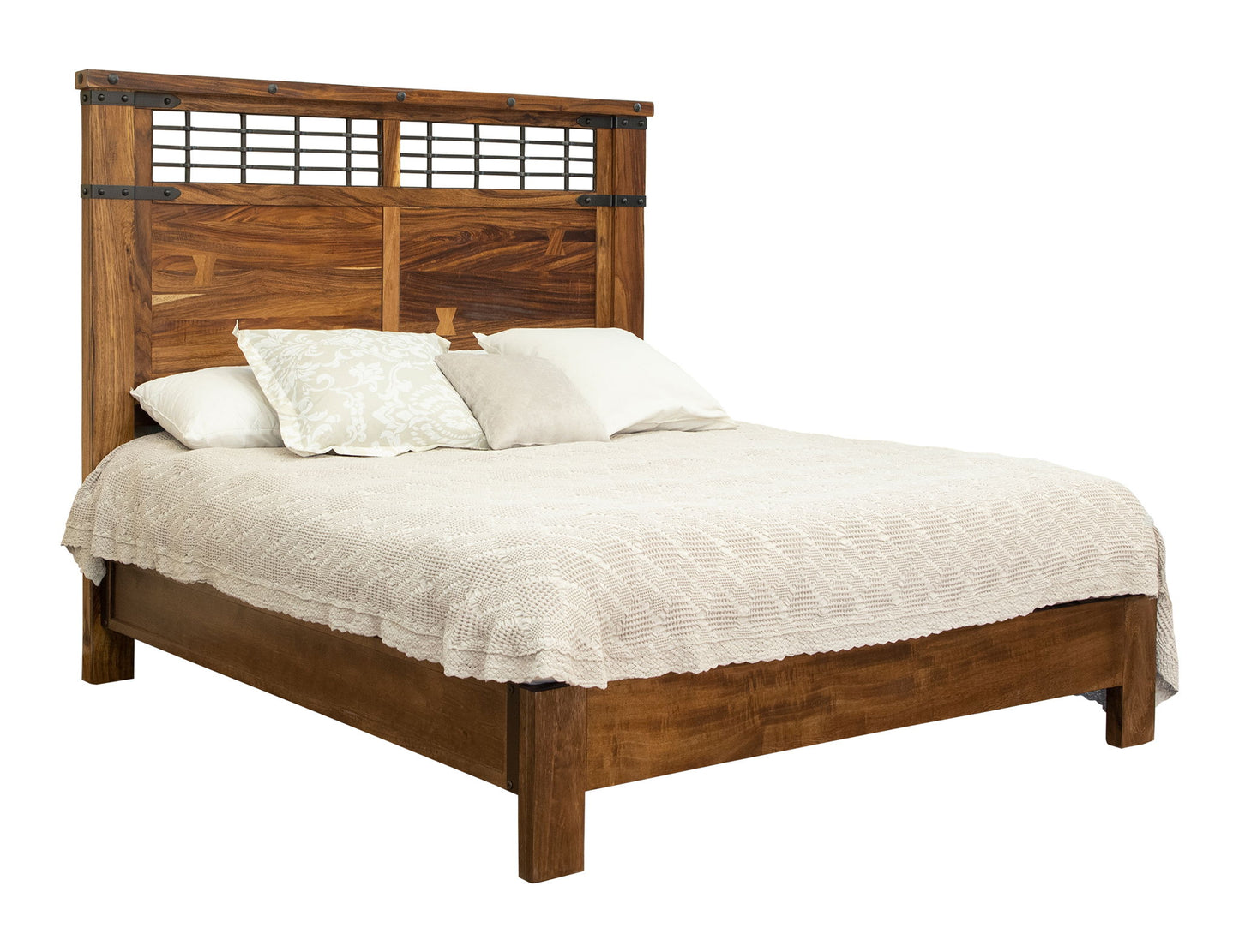Parota - California King Footboard & Rails - Cinnamon Brown