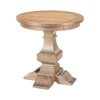 Haven Hills - Round End Table - Camel Beige