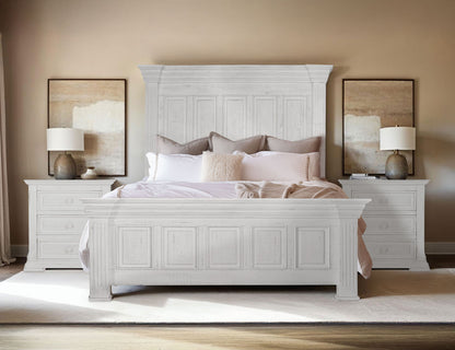 Terra - Queen Footboard - Distressed White