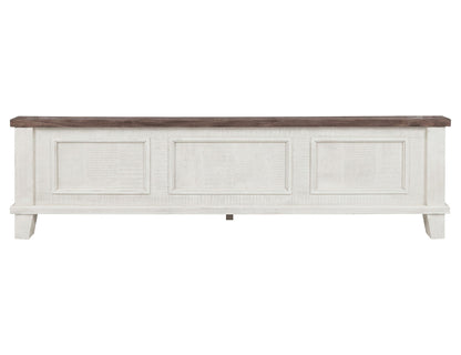 Stoa - 5/0 Queen Footboard & Rails - White / Brown