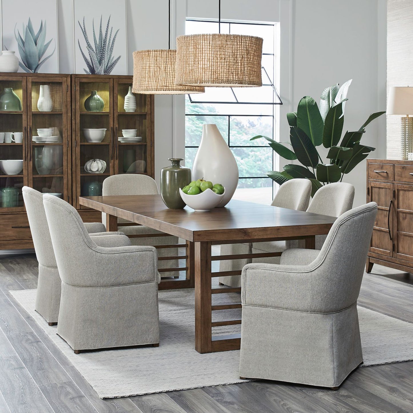 Shaker Lakes - Pedestal Table Set
