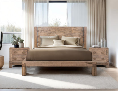 Atenas - King Headboard - Desert Brown