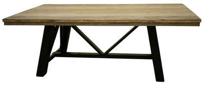 Loft - Table Base - Two Tone Gray / Brown