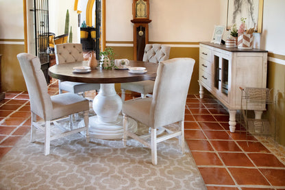 Rock Valley - Round Table Base - Off White